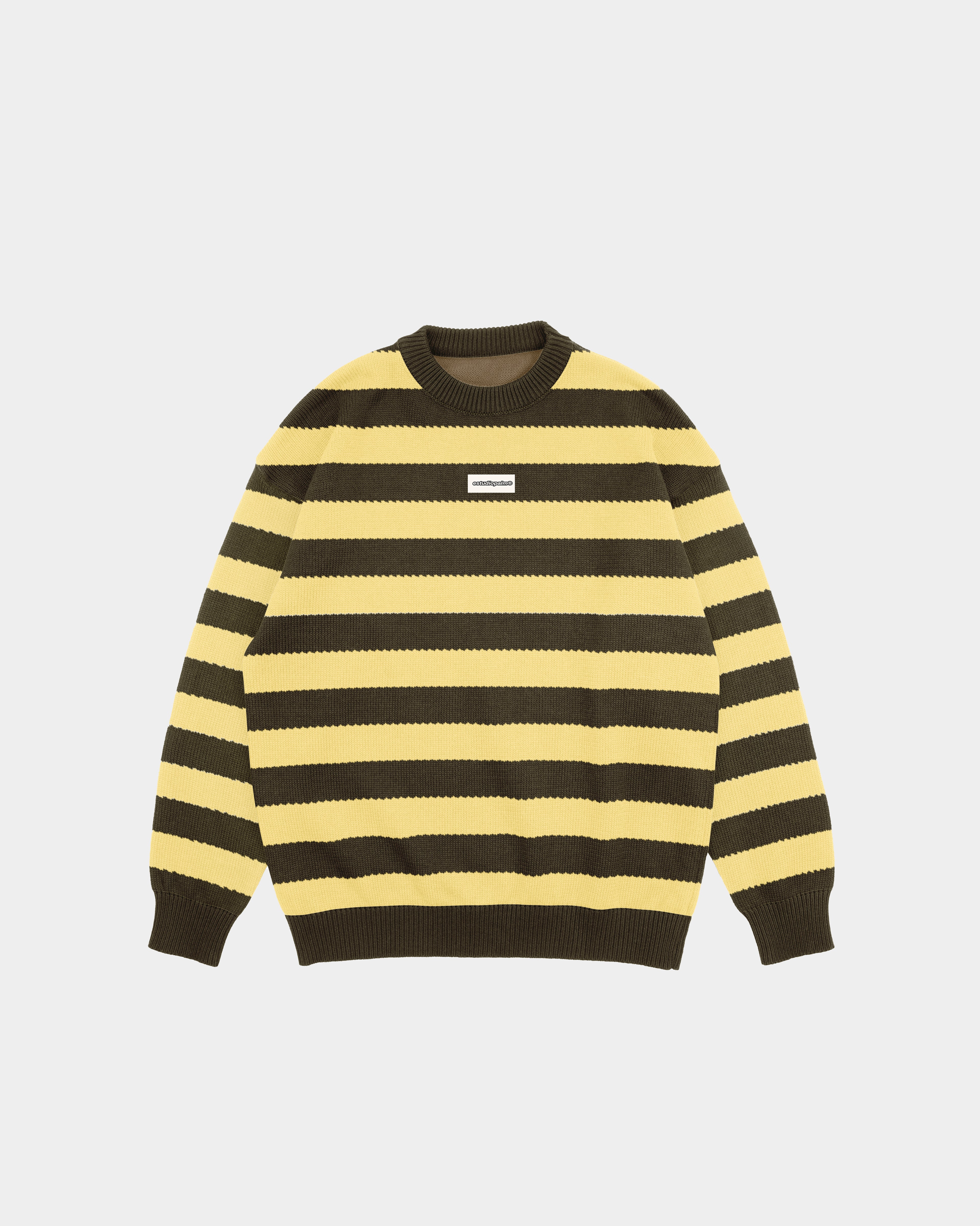 Spring 26 Pt1 Yellow & Brown Stripes Knit