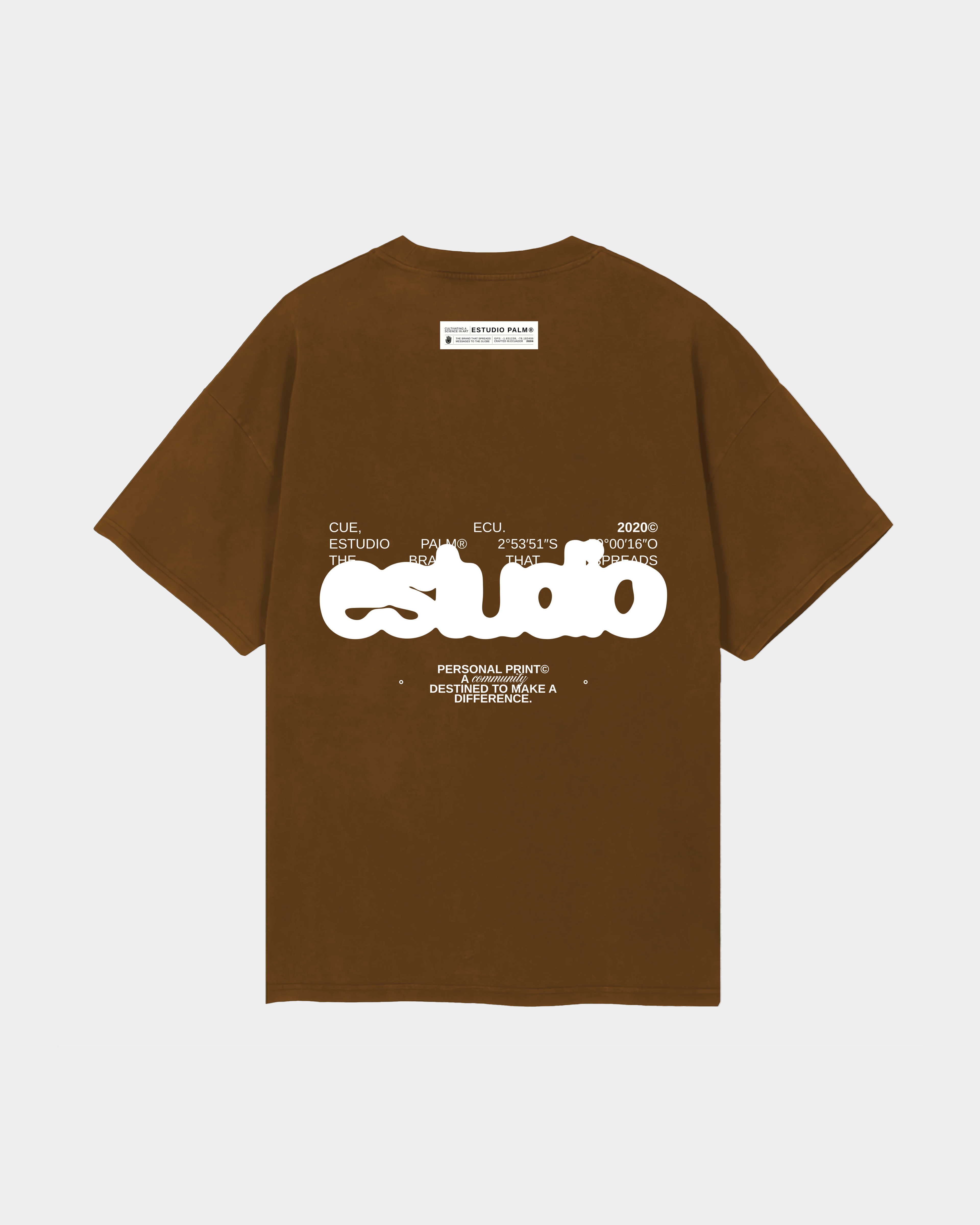 BUBBLE BRONZE BROWN T-SHIRT