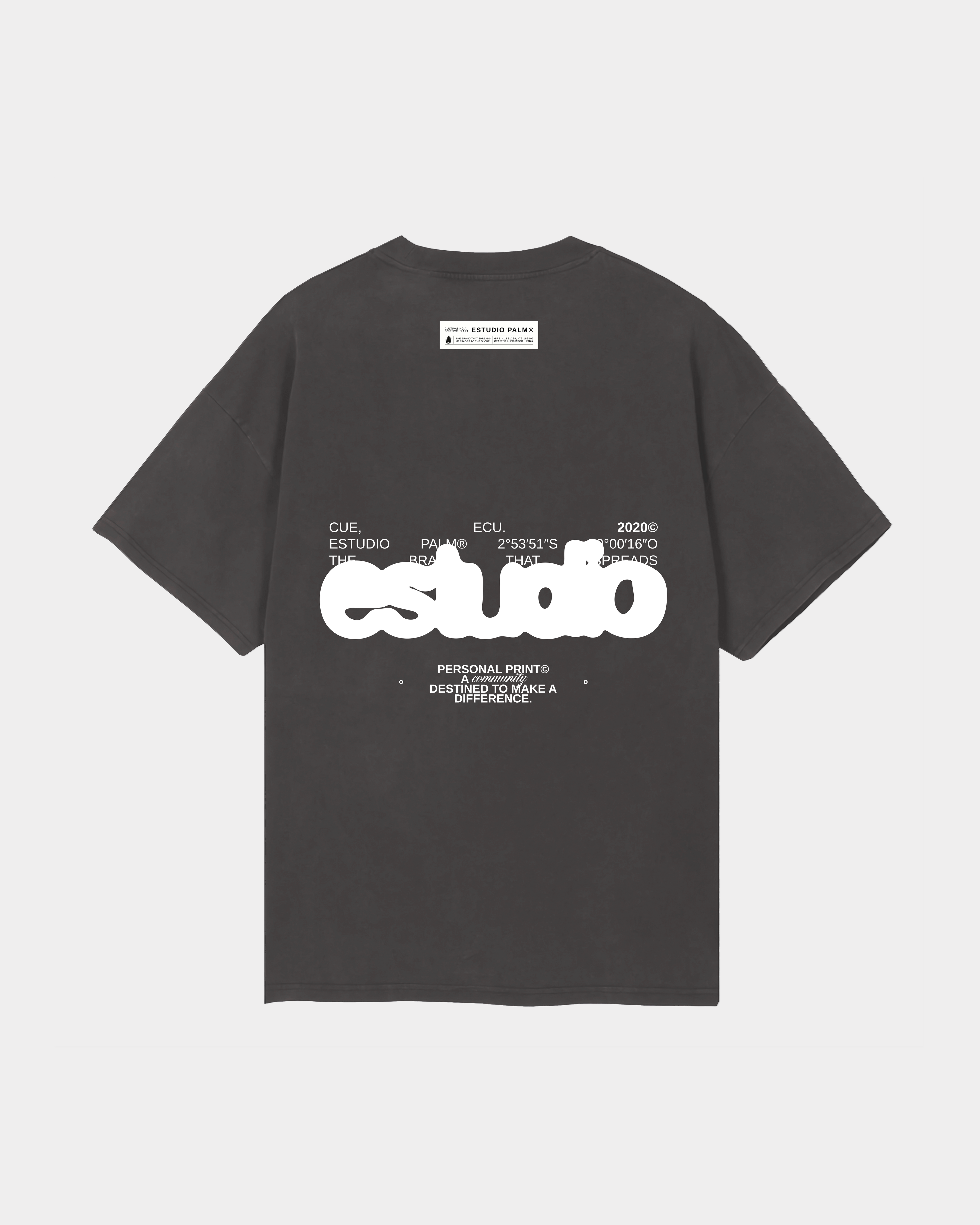 BUBBLE DARK GREY T-SHIRT