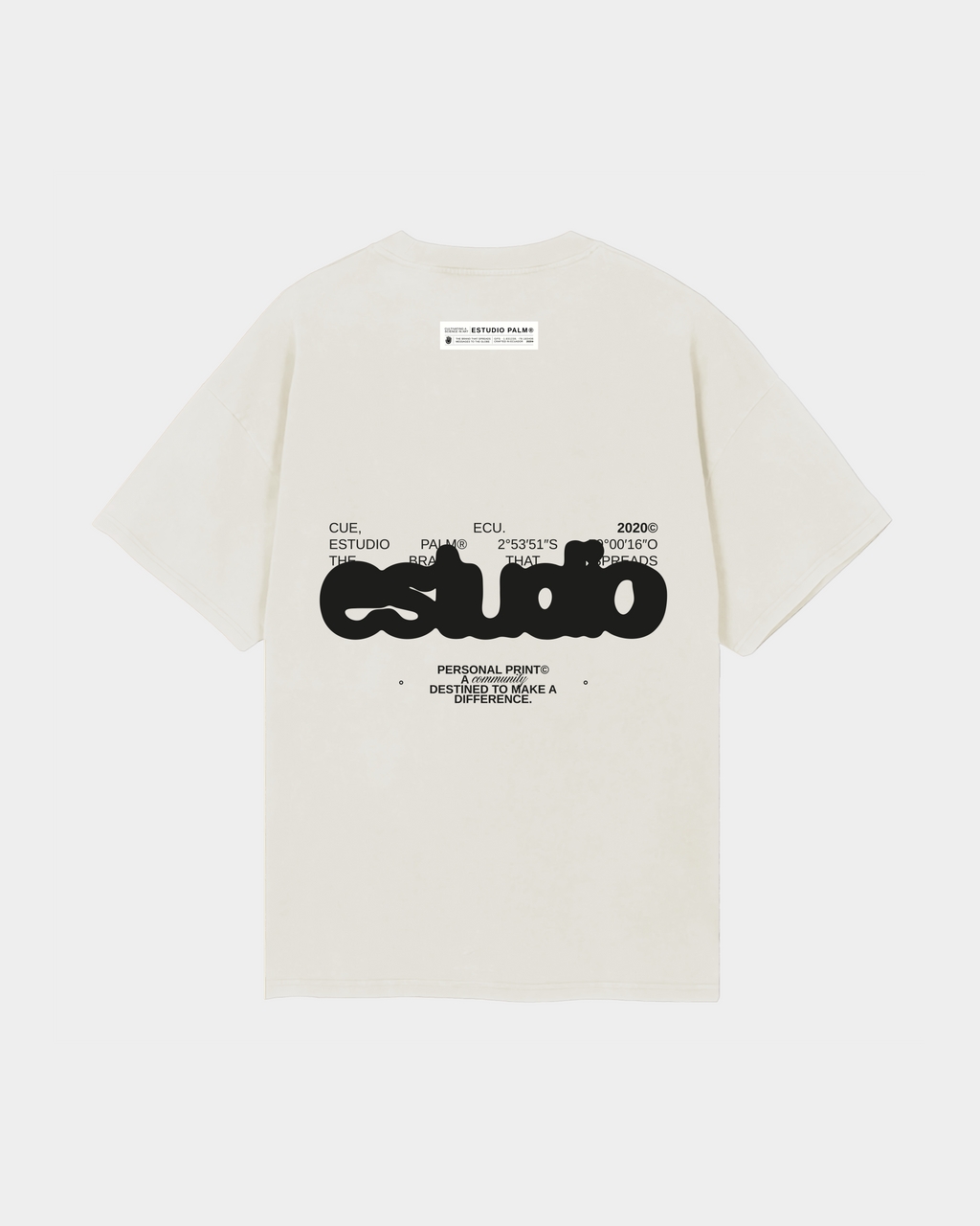 BUBBLE OFF WHITE T-SHIRT