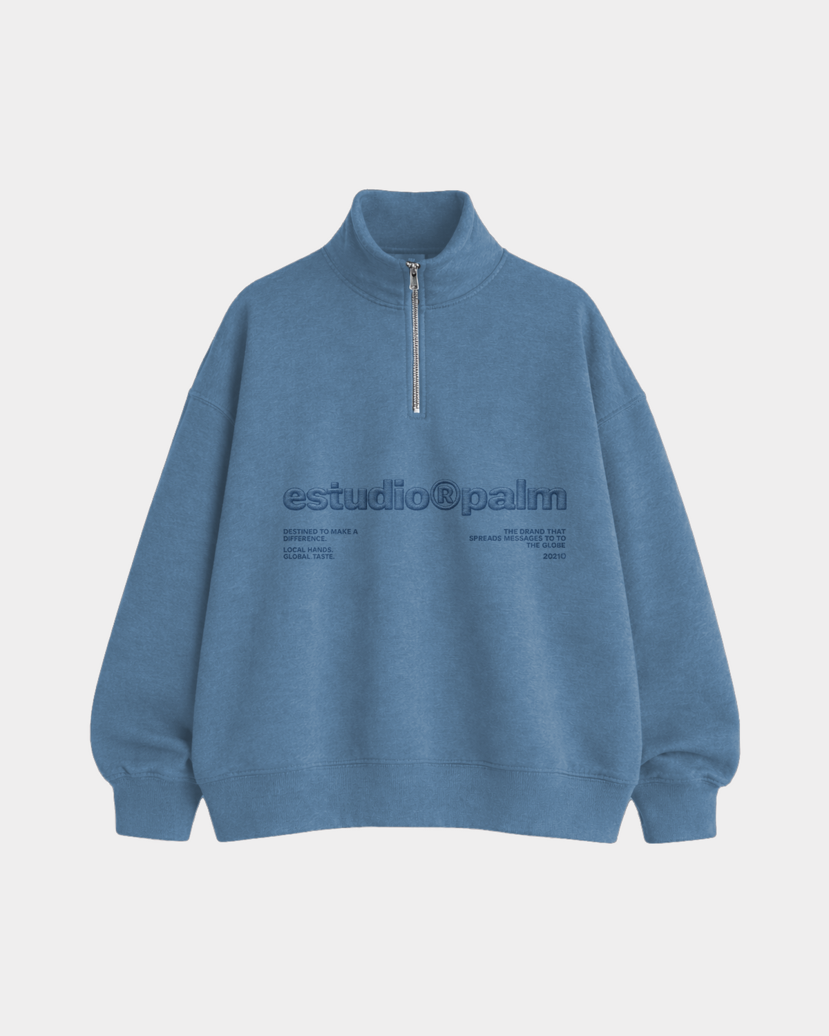LOGO QUARTER ZIP CAPRI