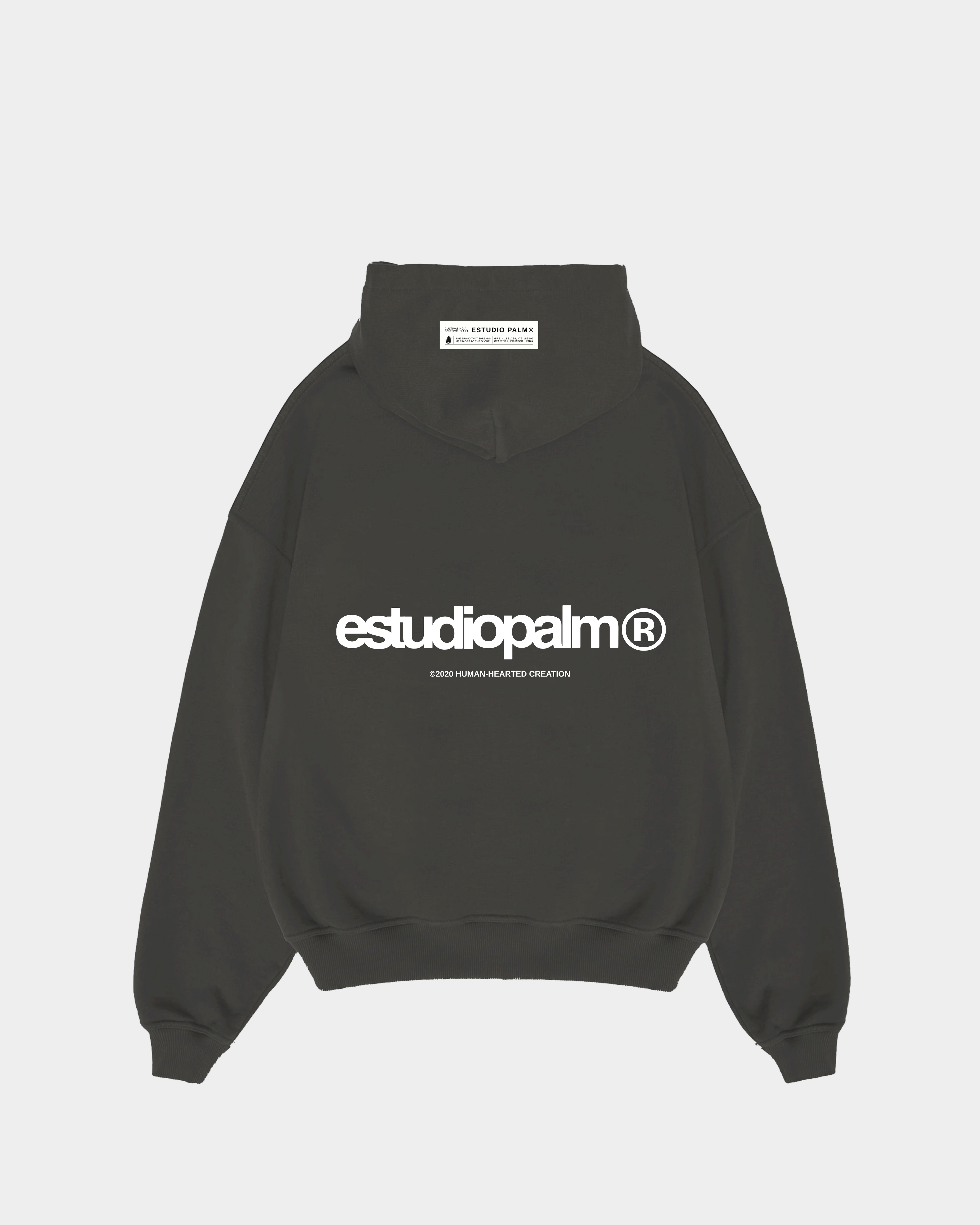 HUMAN EP DARK GREY HOODIE| 430gr