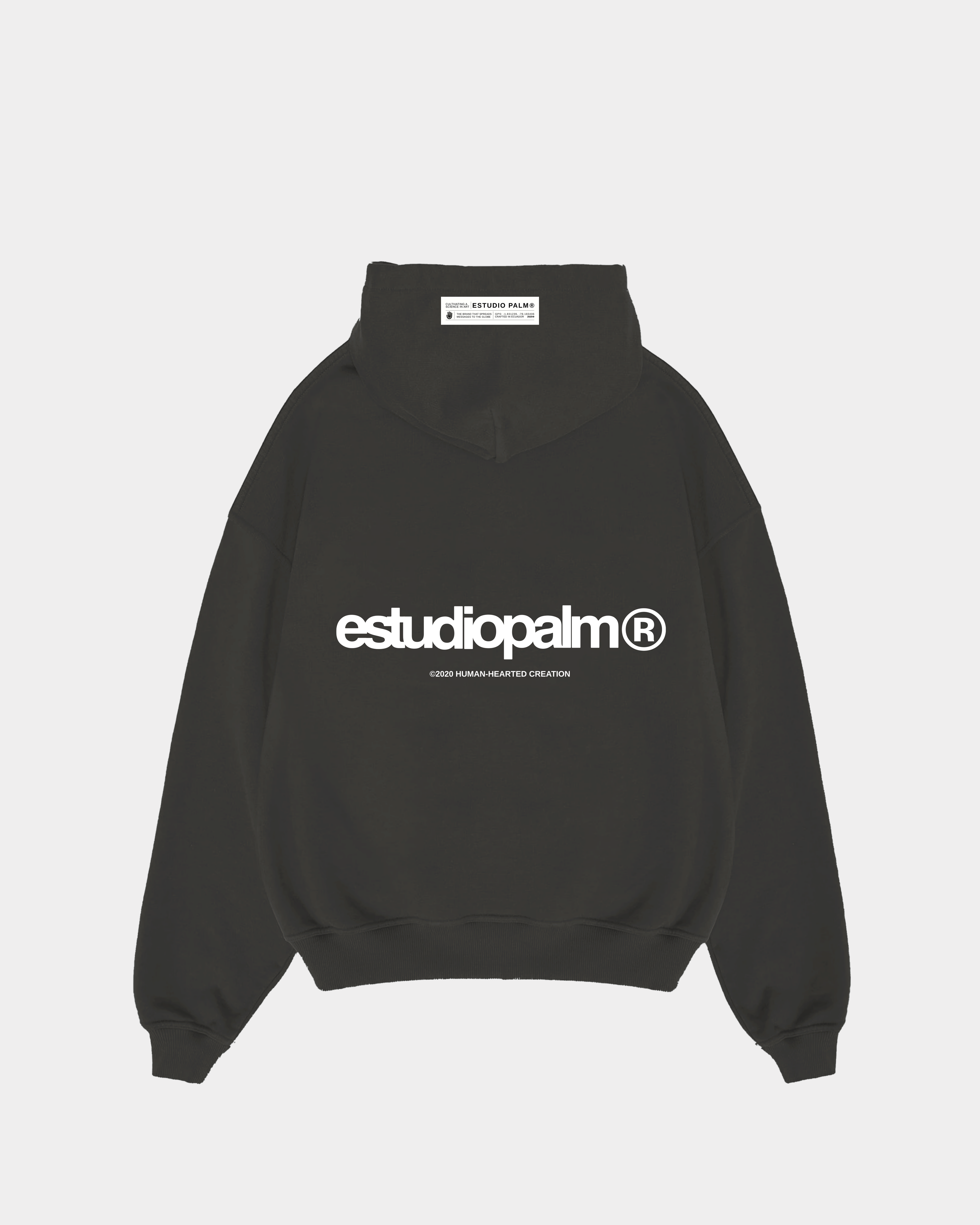 HUMAN EP DARK GREY HOODIE| 350gr
