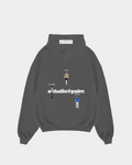 CROSSING PATHS DARK GREY HOODIE