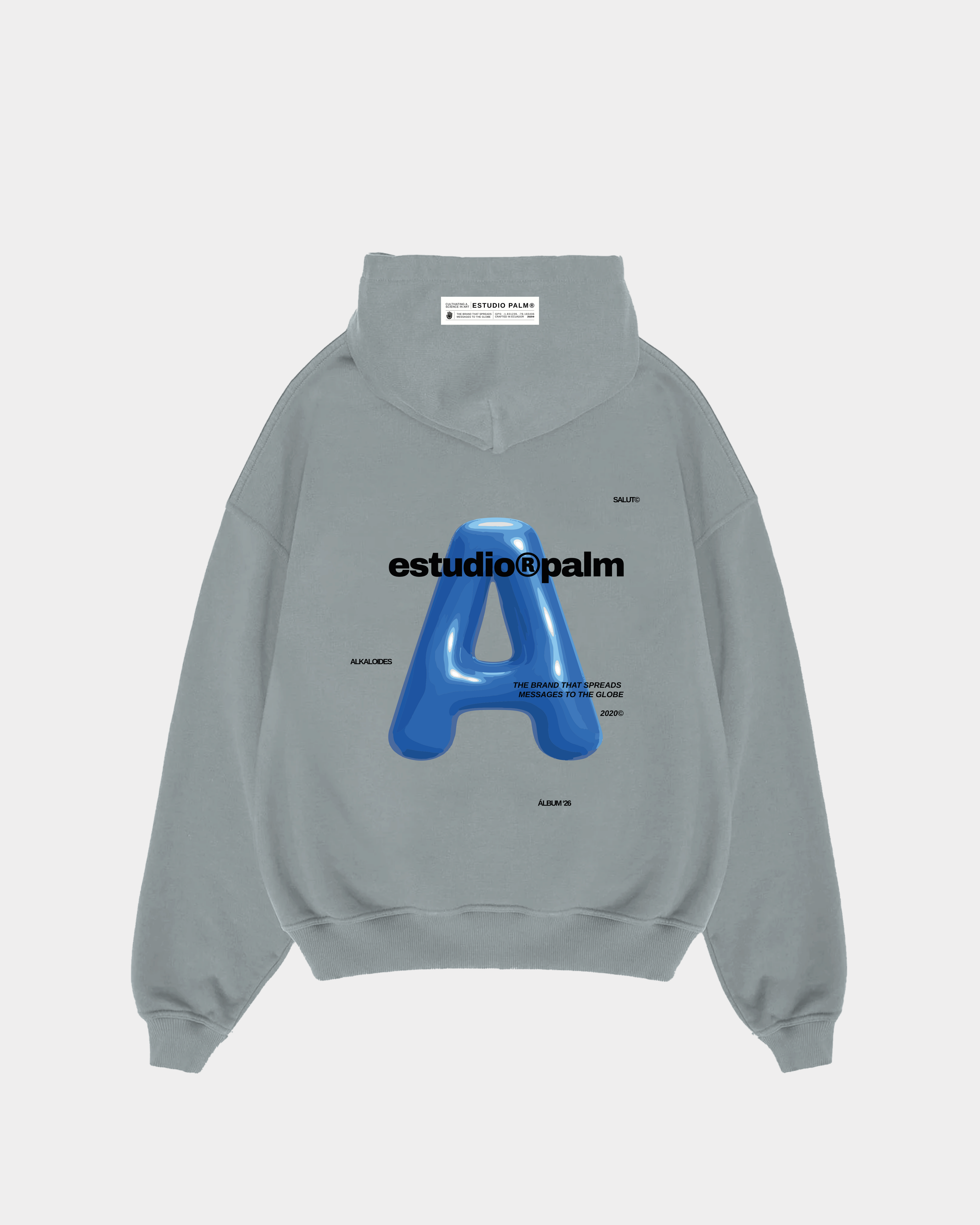 CENTERPIECE LIGHT GREY HOODIE