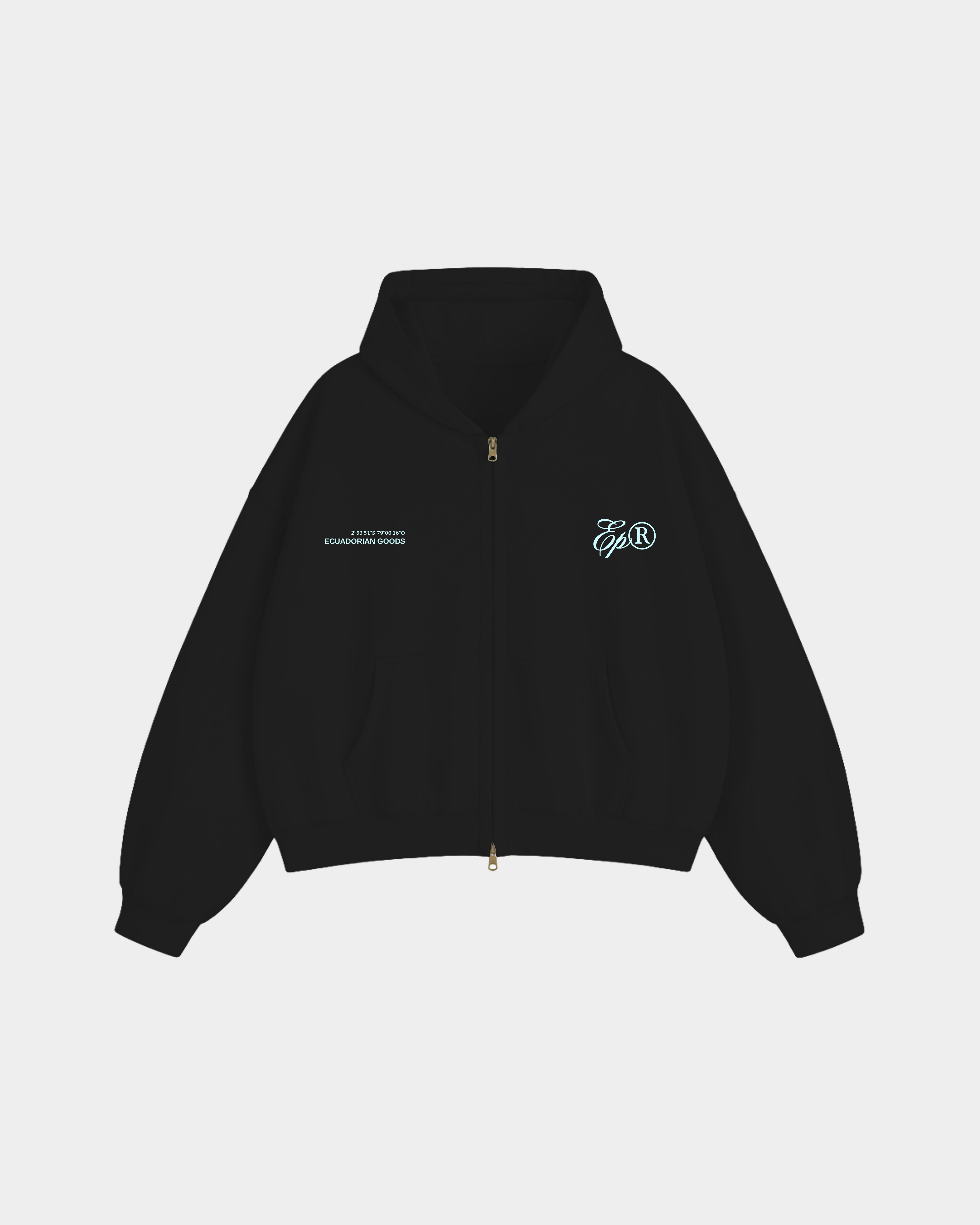 ECUADORIAN©GOODS BLACK ZIP-UP