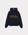 Human Quote Navy Blue Hoodie