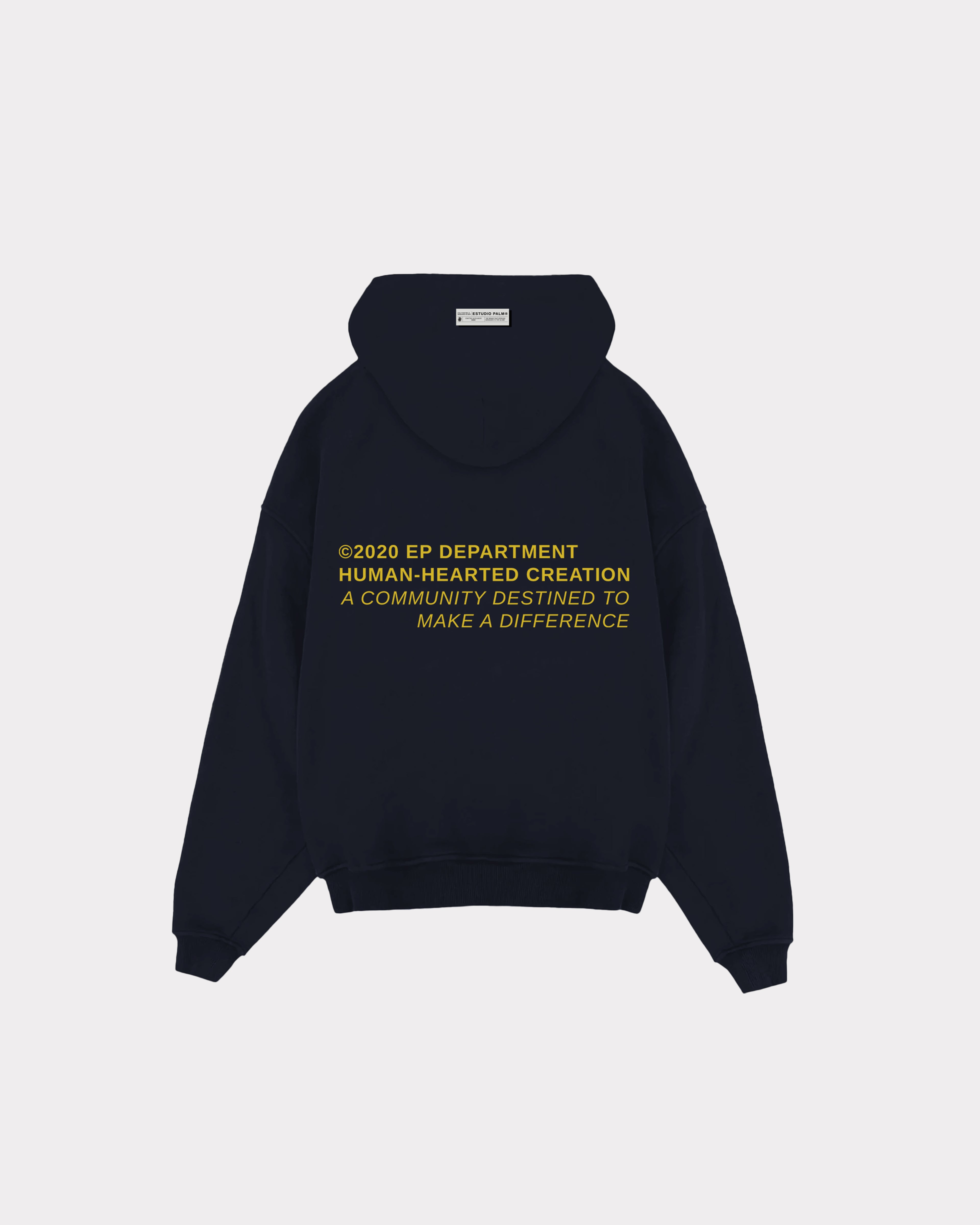 Human Quote Navy Blue Hoodie