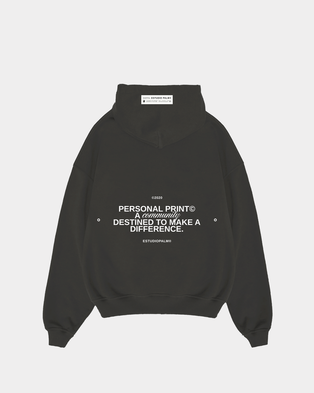 PERSONALPRINT© DARK GREY HOODIE