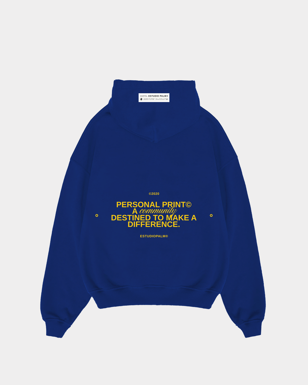 PERSONALPRINT© ELECTRIC BLUE HOODIE