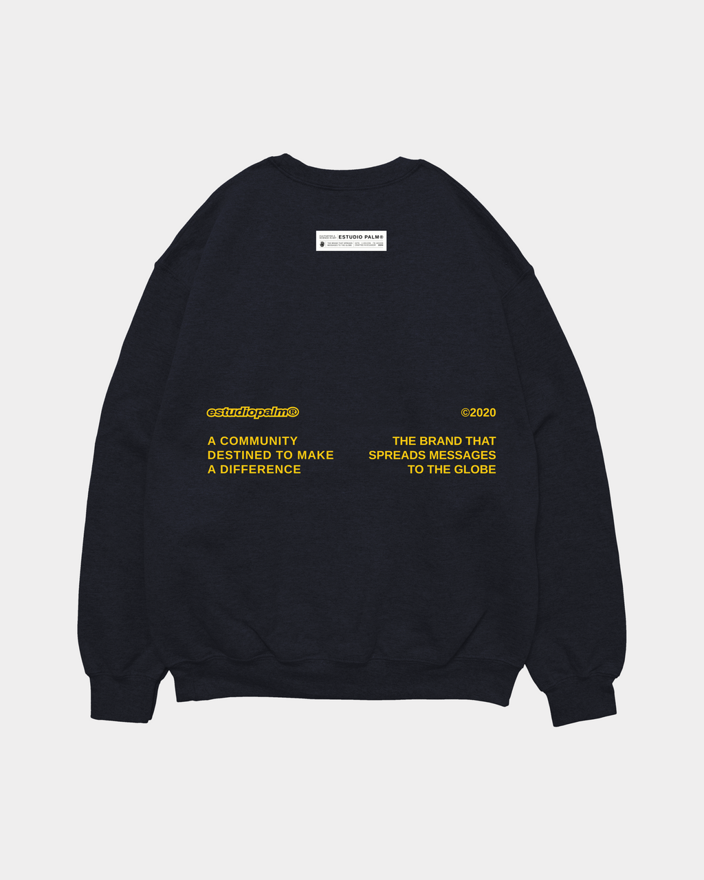 QUOTE NAVY CREWNECK