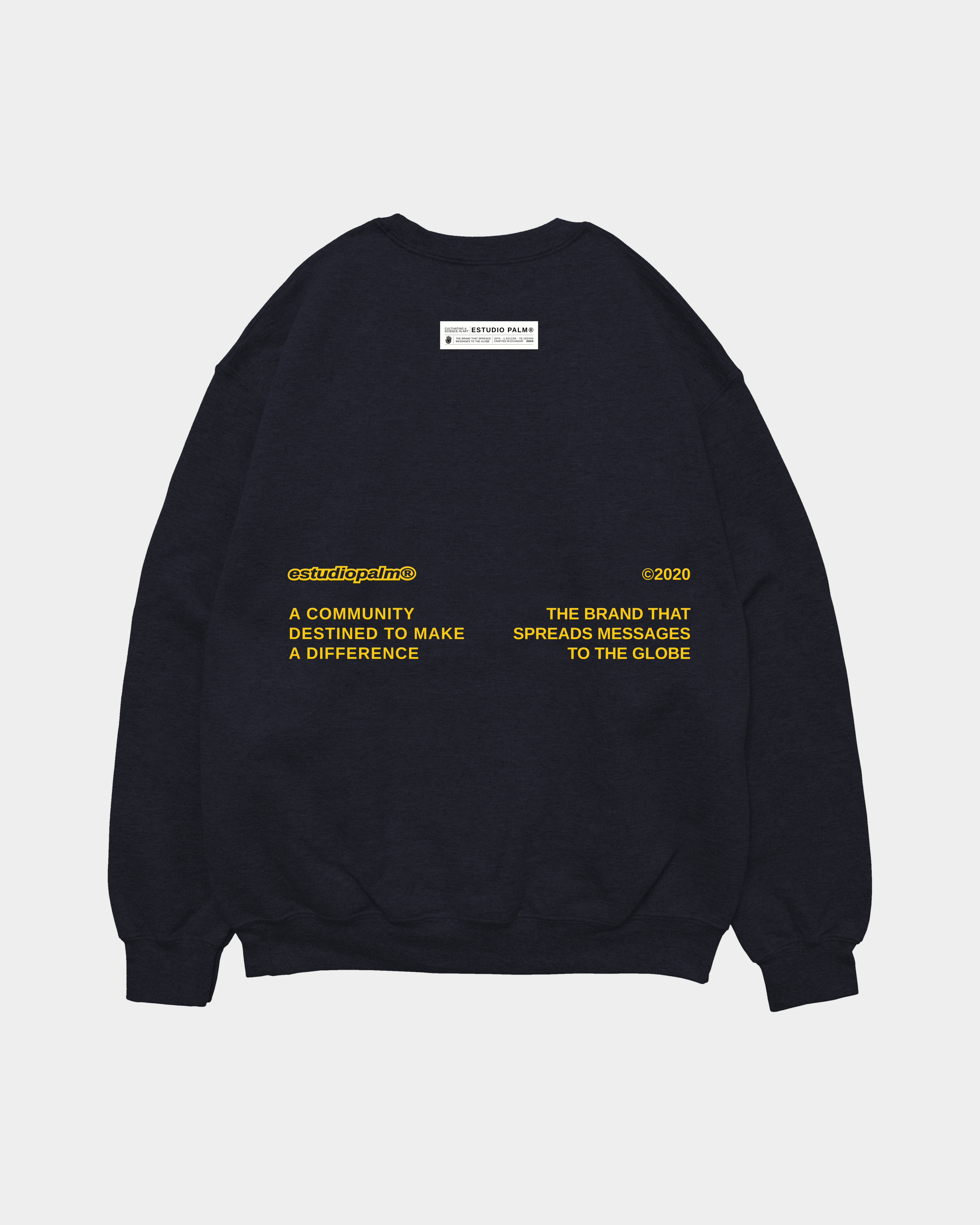 QUOTE NAVY CREWNECK