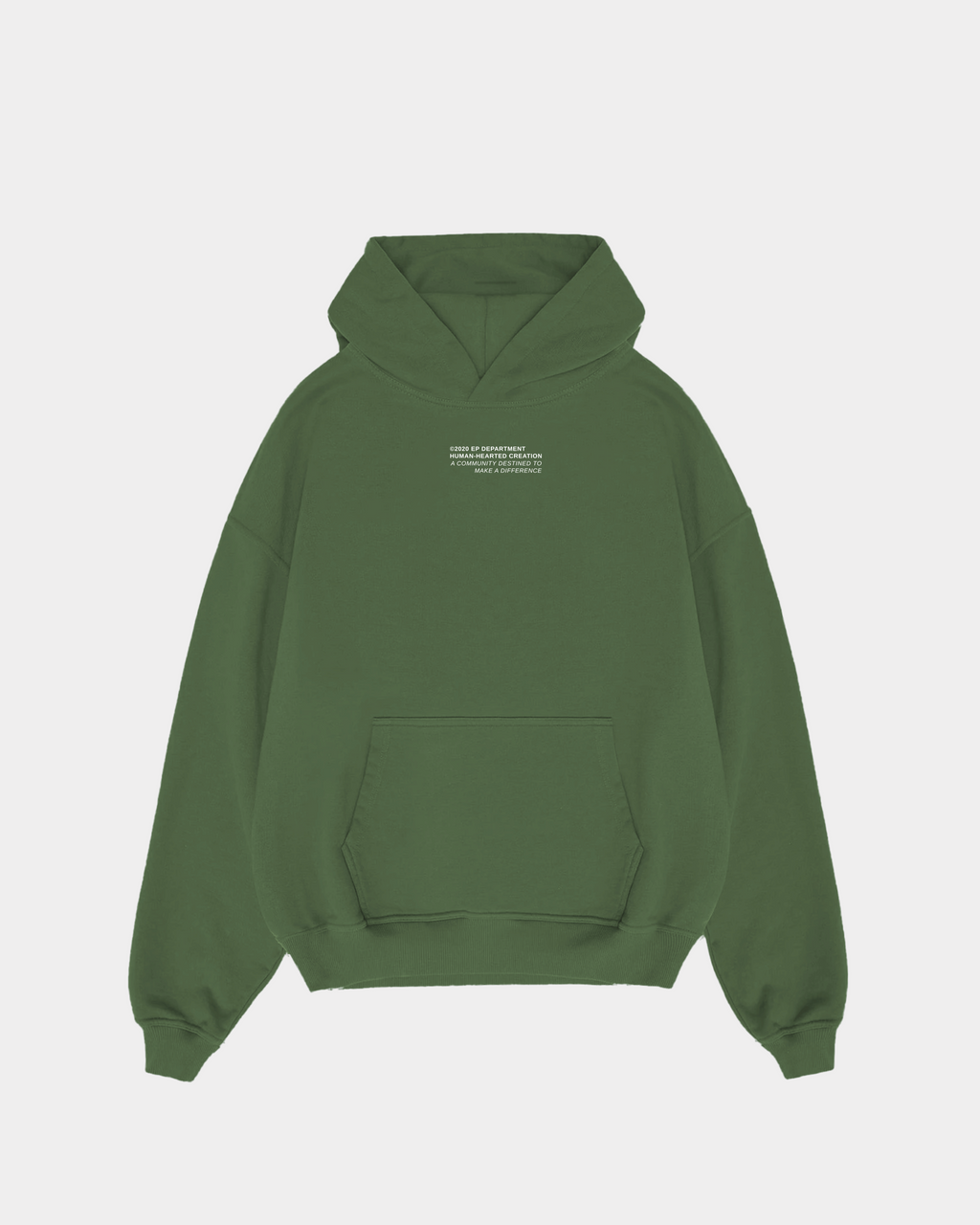 SIGNATURE OLIVE GREEN HOODIE