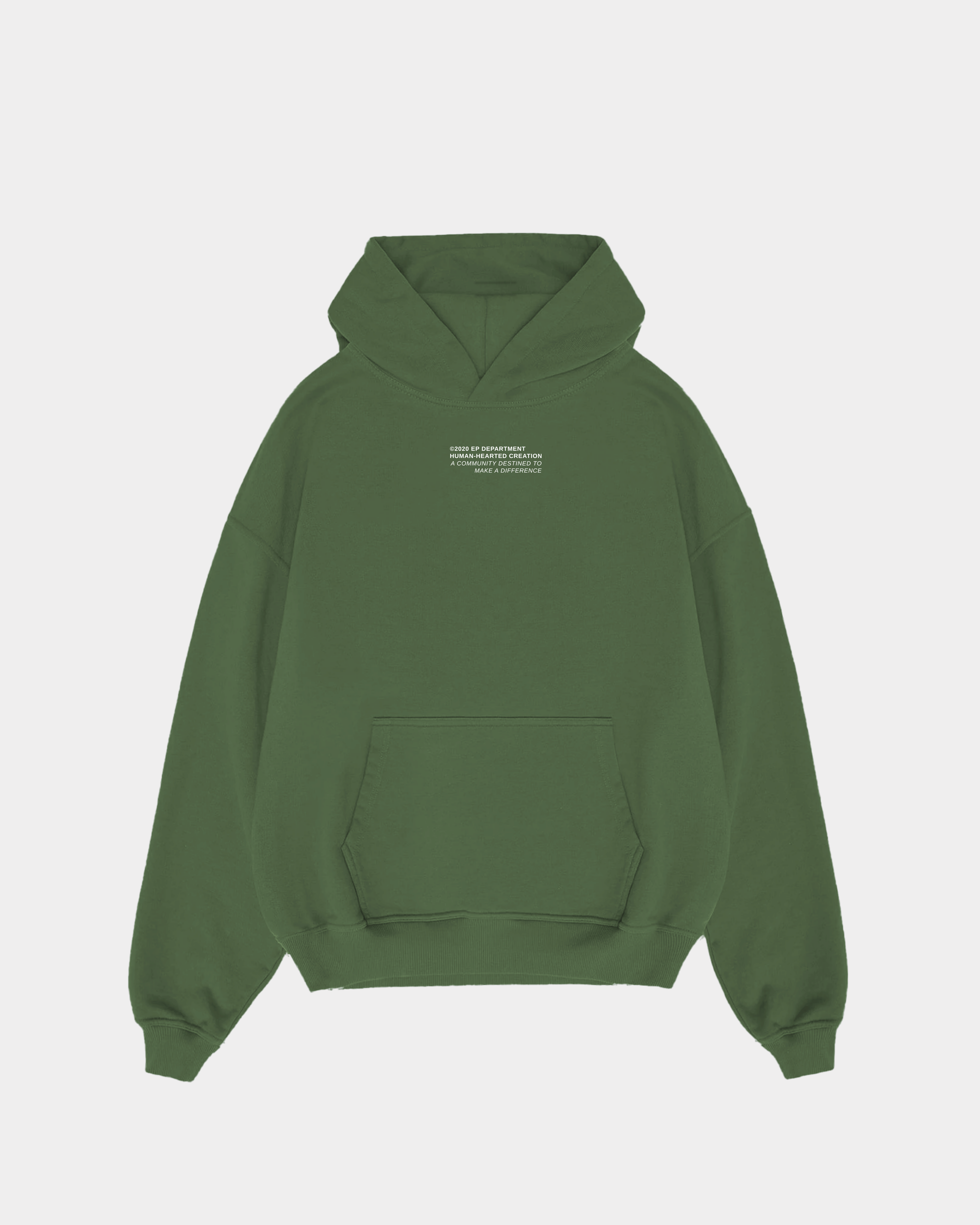SIGNATURE OLIVE GREEN HOODIE