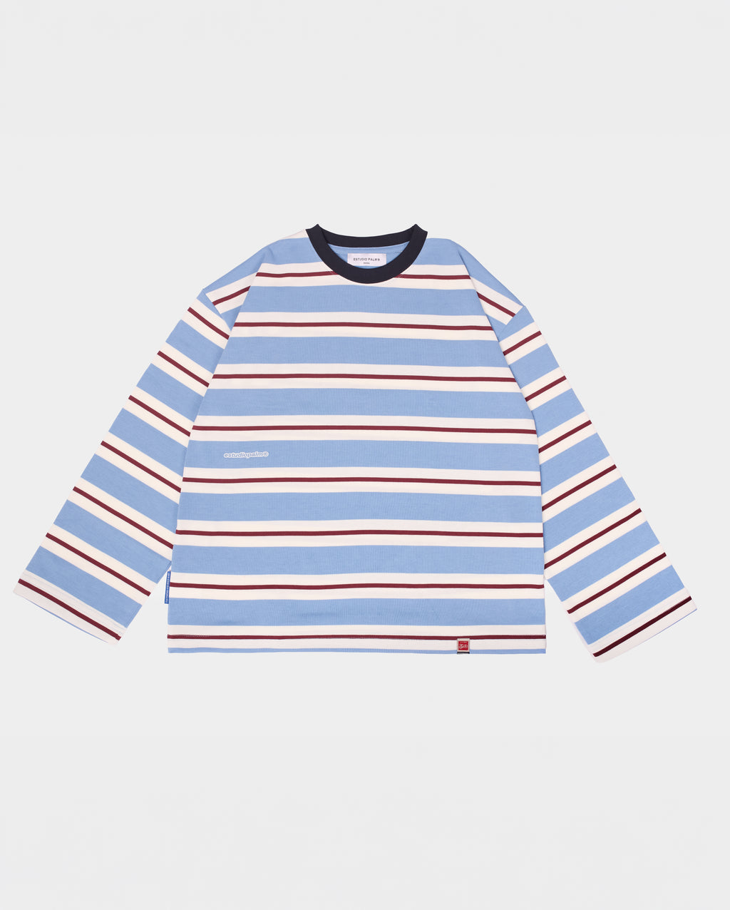 MIXED STRIPE LONGSLEEVE BABY BLUE