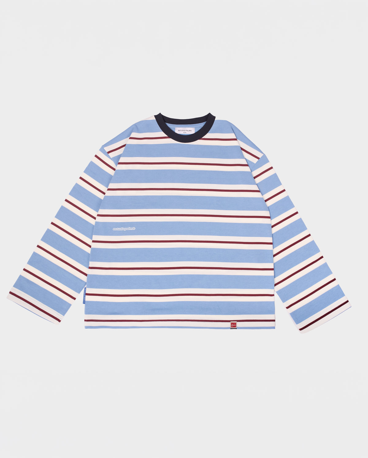 MIXED STRIPE LONGSLEEVE BABY BLUE