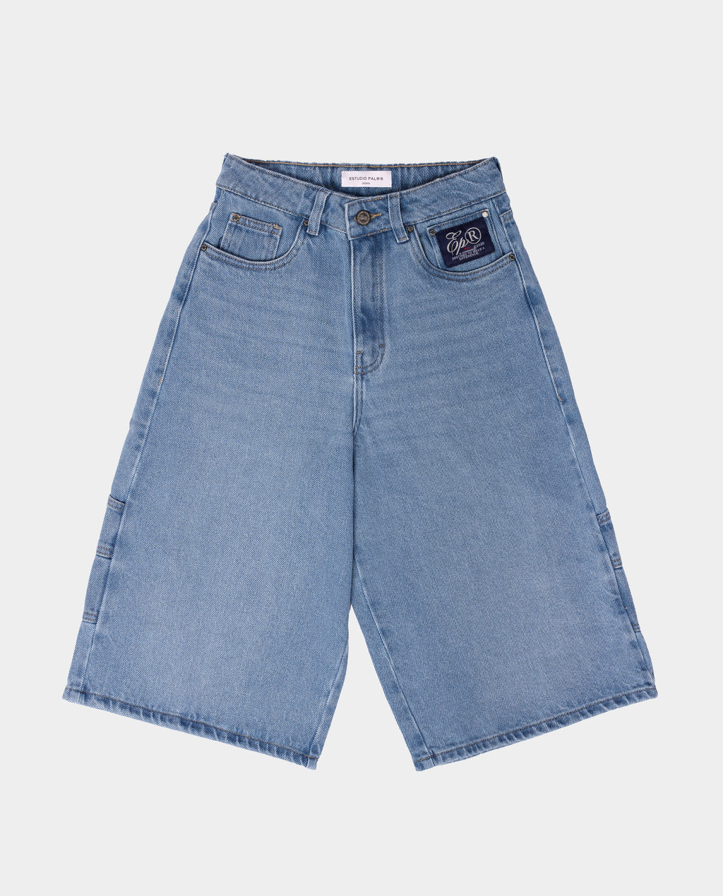 UTILITY DENIM JORT FADED BLUE