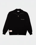 CLASSIC KNIT ZIP-UP BLACK