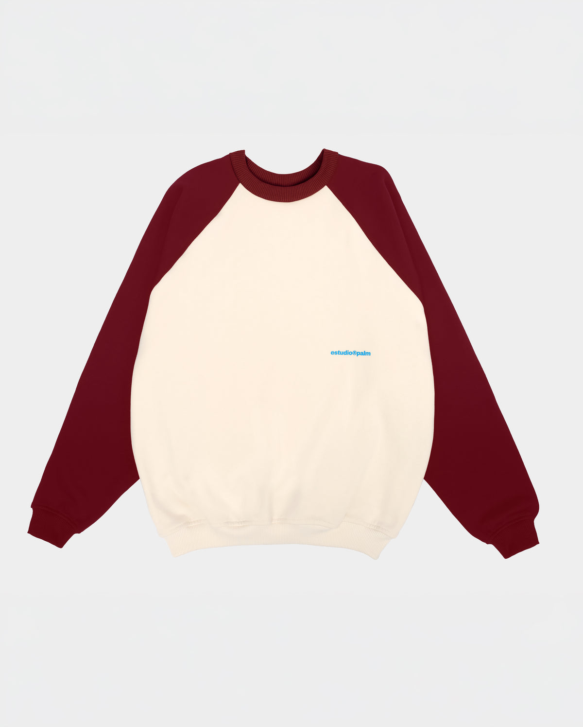 CREWNECK COLORBLOCK BURGUNDY