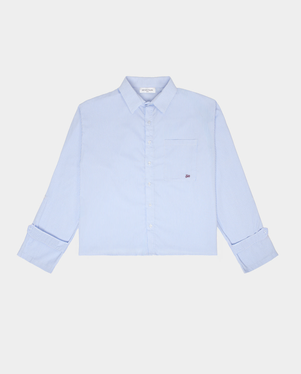 BABY-BLUE FINE STRIPE SHIRT
