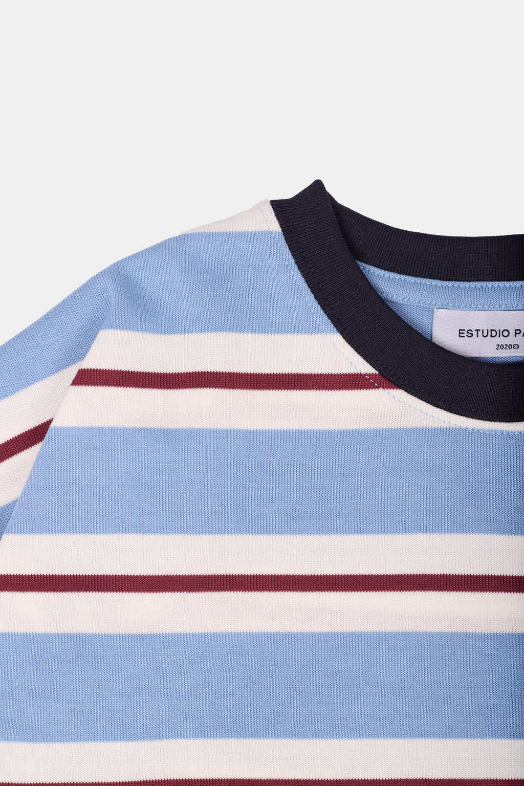 MIXED STRIPE LONGSLEEVE BABY BLUE