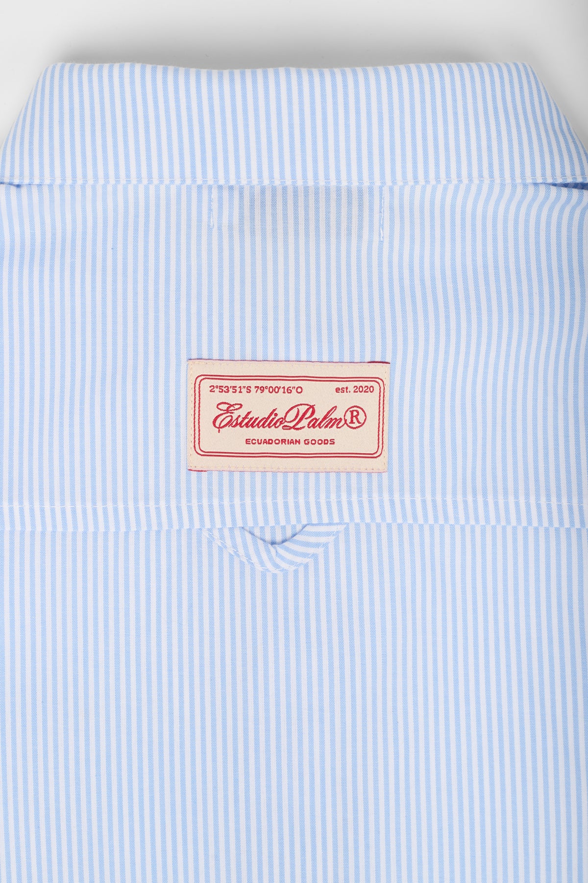 BABY-BLUE FINE STRIPE SHIRT