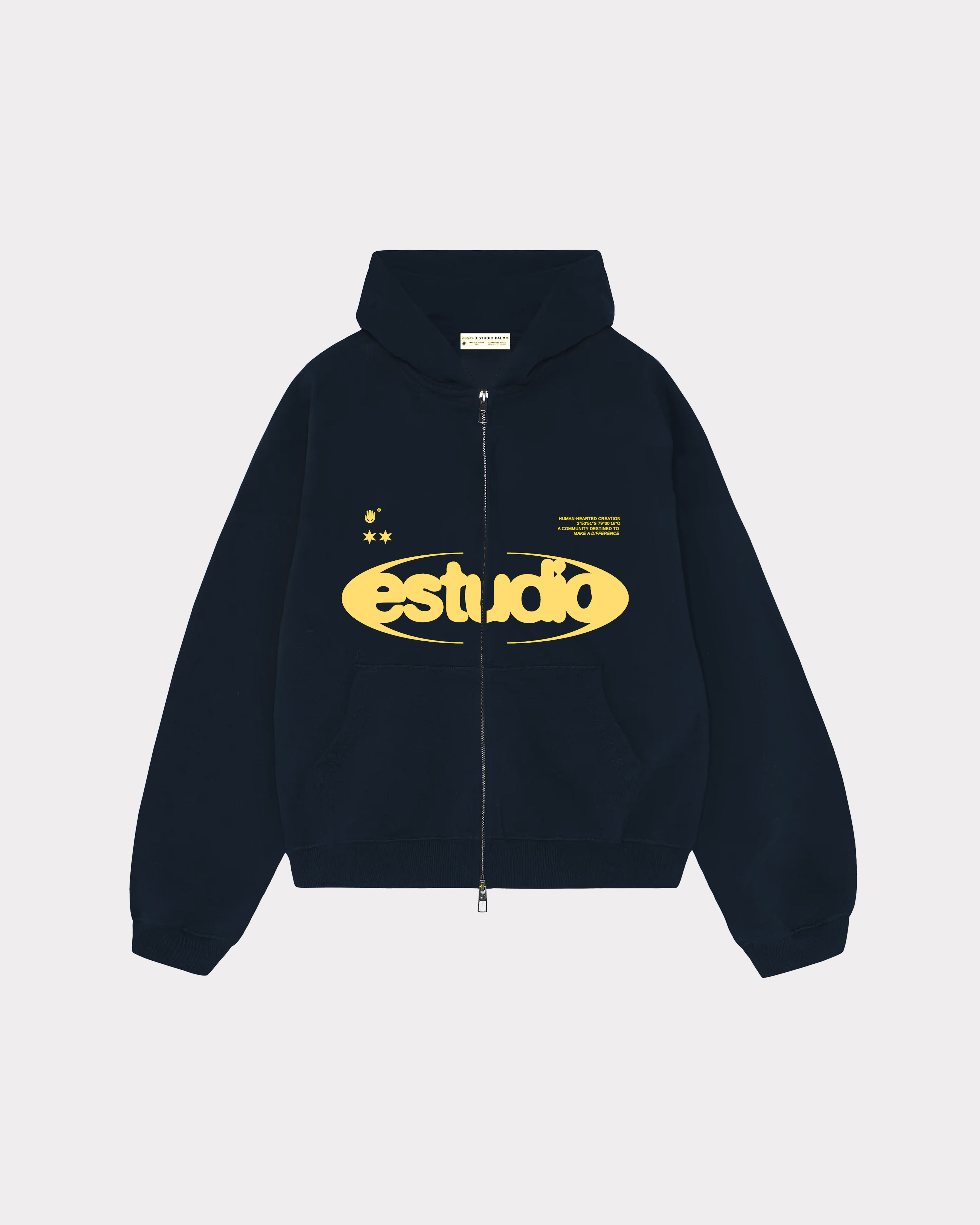 Human Pt2 Navy Blue Zip Up