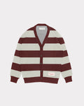 Spring 26 Pt1 Burgundy Stripes Cardigan